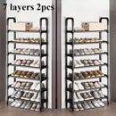 trendy space-saving 5-tier metal shoe rack