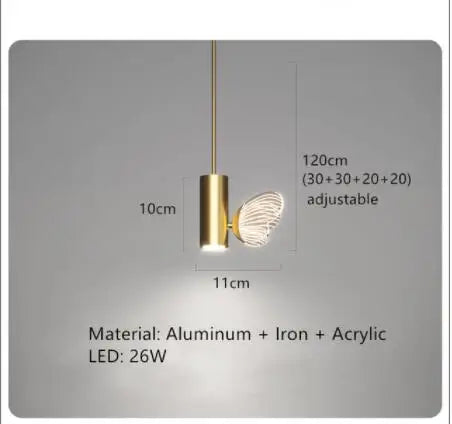 Acrylic designer pendant light for modern luxury decor - vue 18 sur 21