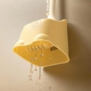 Creative wall-mounted duck toilet brush space-saving