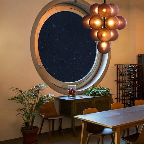 Modern glass chandelier with creative design for interior decoration - vue 3 sur 15