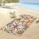 Vintage floral quick dry microfibre beach towel