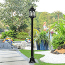 Waterproof cast aluminium garden lamp for outdoor and landscape use