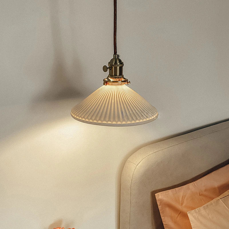 Designer ceramic pendant light in various shapes