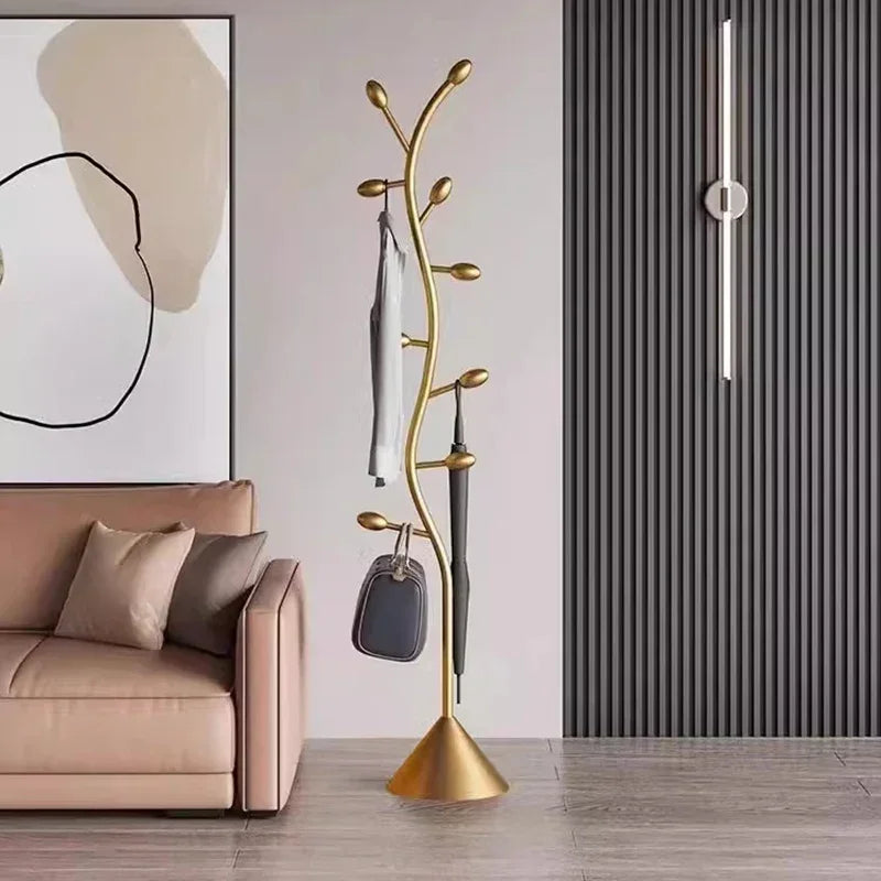 modern clothes rack with an elegant industrial style