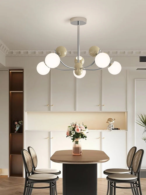 Creative LED chandelier for modern children's room decor - vue 4 sur 12