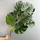 Artificial monstera leaves for indoor decoration green plants