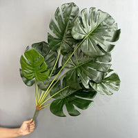 Artificial monstera leaves for indoor decoration green plants