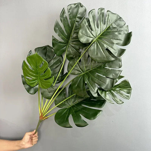 Artificial monstera leaves for indoor decoration green plants