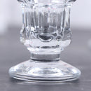 Crystal glass candle holder for weddings and home decor