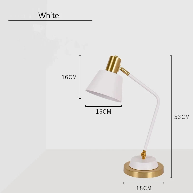 Simple and romantic Nordic LED table lamp for office and study