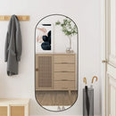 oval glass wall mirror for elegant interior decoration