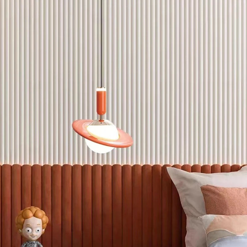 saturno design led chandelier adjustable in height - vue 3 sur 9