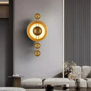 Art deco gold metal wall light for interior decoration