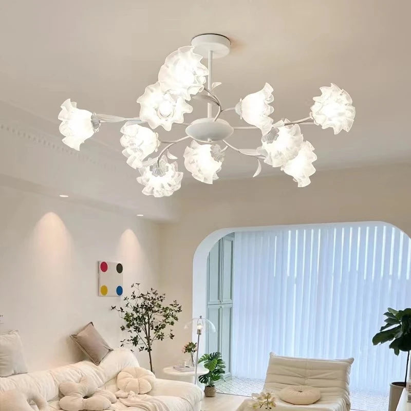 Modern flower-shaped chandelier for elegant interior decor
