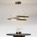Modern LED spiral chandelier for interior decoration
