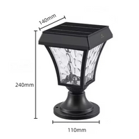 Waterproof outdoor solar LED lamp for garden and outdoor spaces