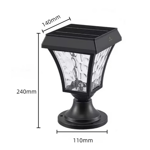 Waterproof outdoor solar LED lamp for garden and outdoor spaces