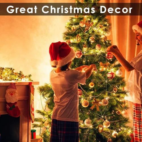 LED string lights with remote control 8 modes festive decoration - vue 6 sur 13