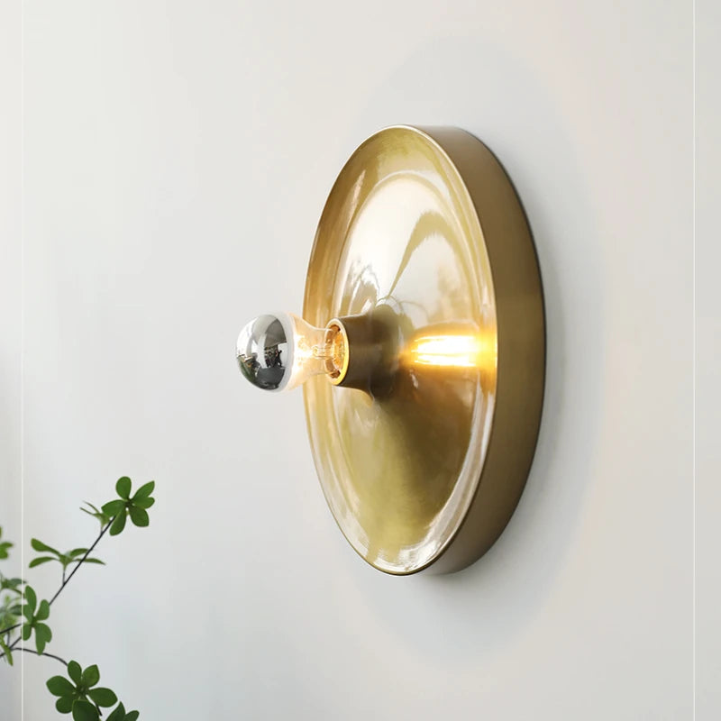 Bauhaus UFO art galvanised LED wall light decoration
