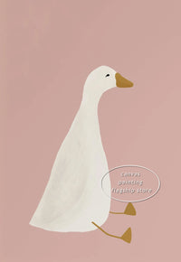 Cute goose posters for children's decor