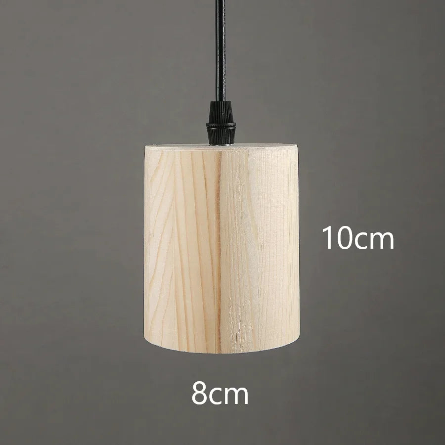Modern solid wood pendant lights nordic creative style