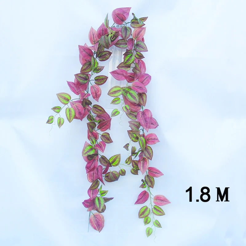 Artificial hanging scindapsus aureus plant for indoor and outdoor decoration - vue 12 sur 16