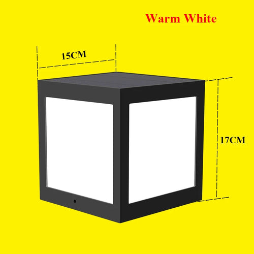 Decorative solar column lantern for garden and outdoor - vue 12 sur 20