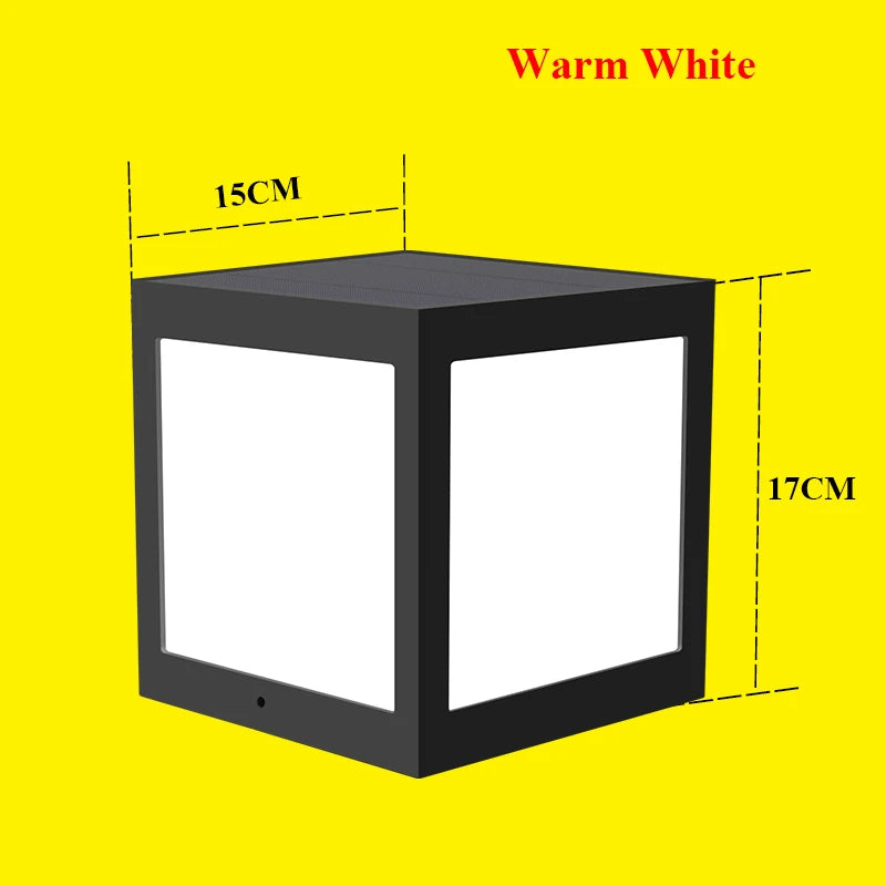 Decorative solar column lantern for garden and outdoor - vue 11 sur 20