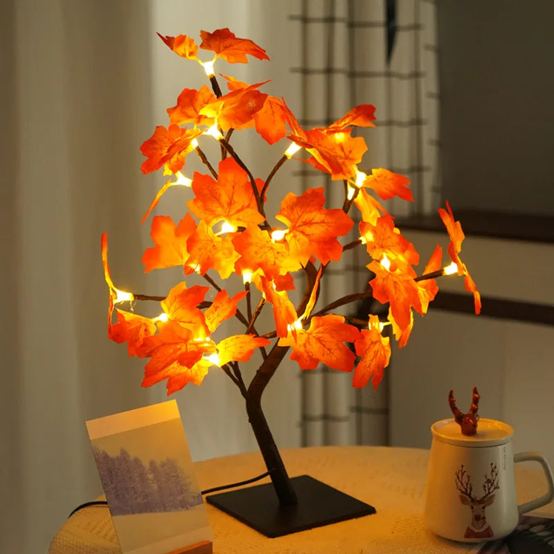 Nordic crystal LED cherry blossom table lamp night light - vue 13 sur 19
