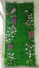 Artificial grass wall decoration for events and parties