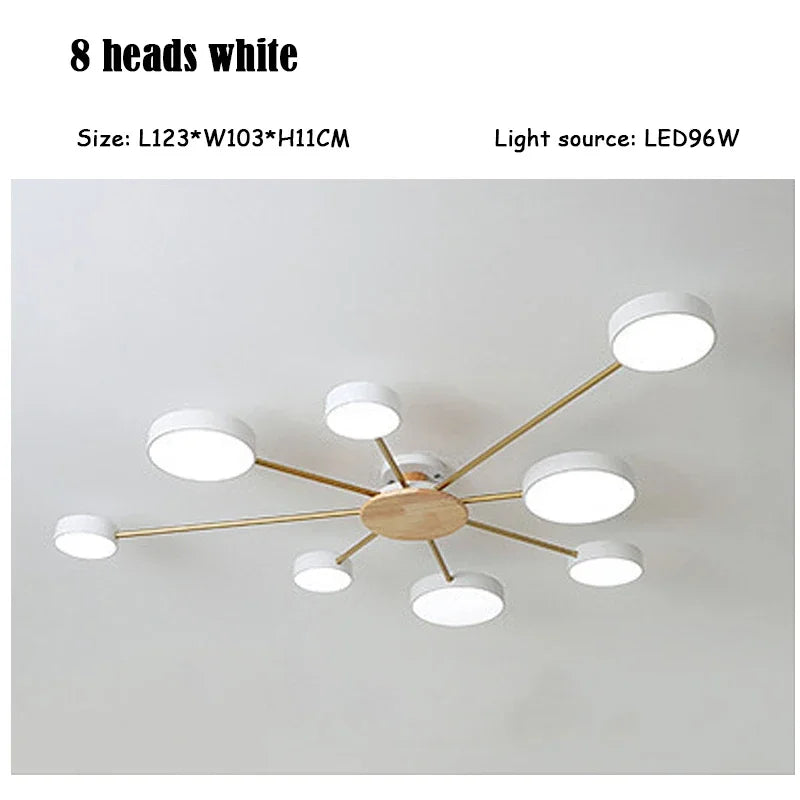 Modern creative LED ceiling light for interior decoration - vue 18 sur 25