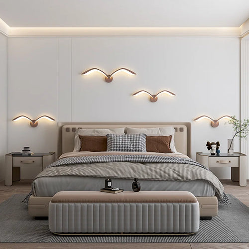 Modern LED wall light for creative interior decor - vue 3 sur 10