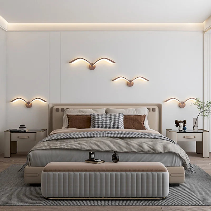 Modern LED wall light for creative interior decor - vue 3 sur 10