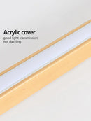 Long linear ceiling light for corridor, hallway and balcony, without main light