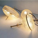 Creative champagne glass and gold metal pendant light 3000k