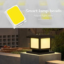 Waterproof LED solar pillar with remote control for outdoor lighting