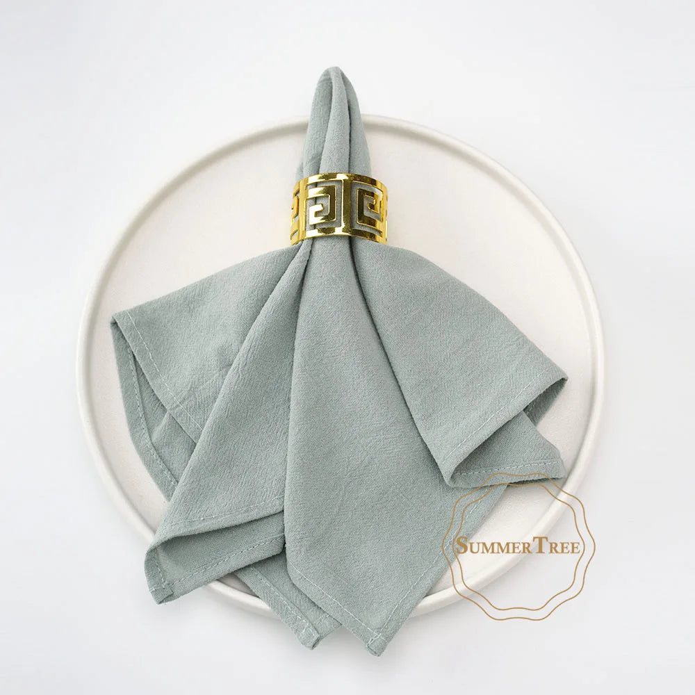 Washable cotton table napkins set of 24 for kitchen