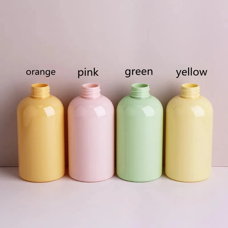 set of refillable lotion pump bottles and soap dispensers