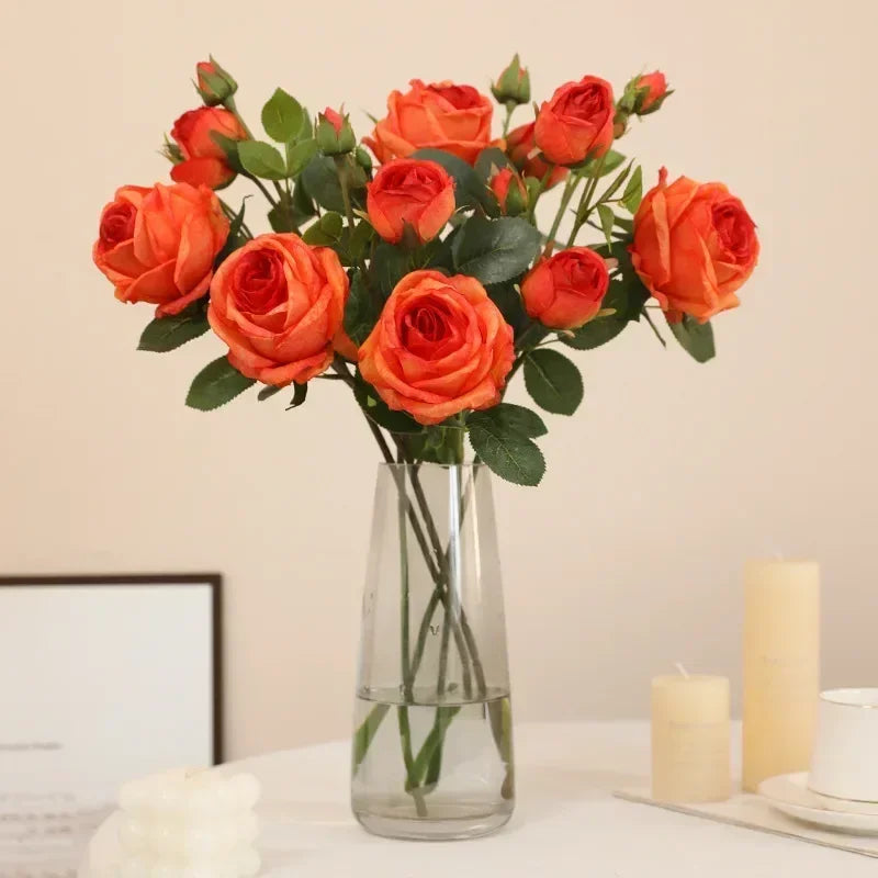 Artificial silk roses for indoor and outdoor decoration - vue 4 sur 10