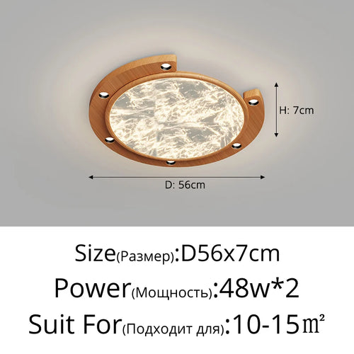 Minimalist LED ceiling light eye protection modern indoor lighting - vue 12 sur 12