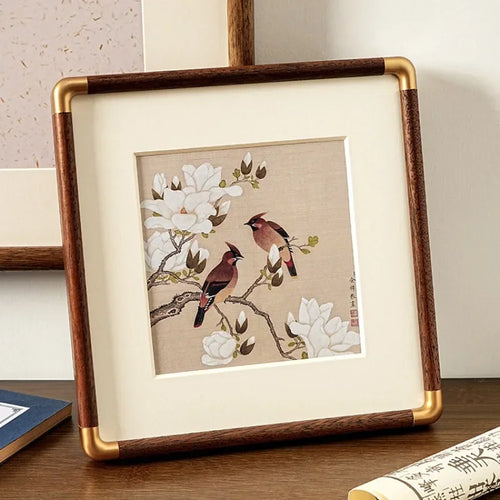 Solid wood photo frame for elegant wall decor - vue 2 sur 7