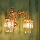 Classic crystal decorative wall light for interiors