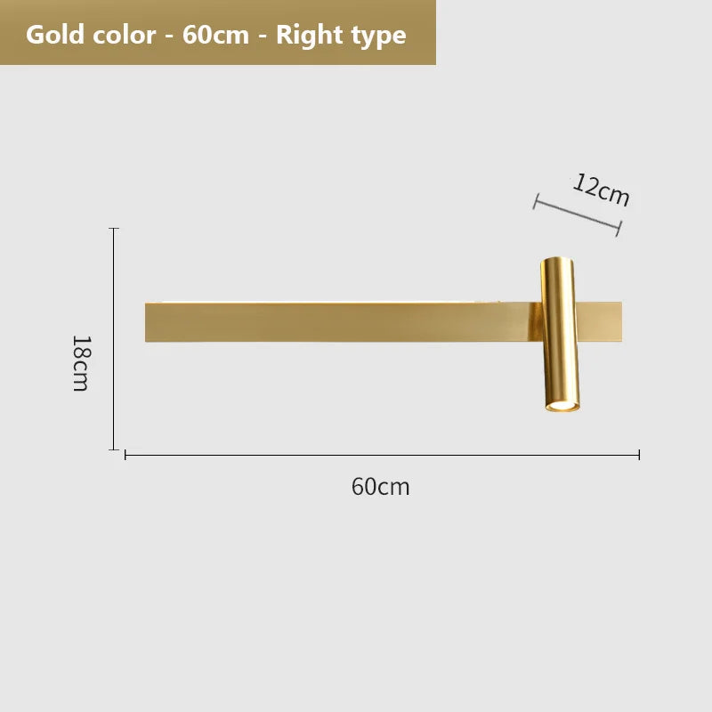 Modern copper wall light for creative and luxurious lighting - vue 11 sur 14