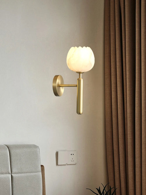 Minimalist luxury natural marble wall light - vue 3 sur 8