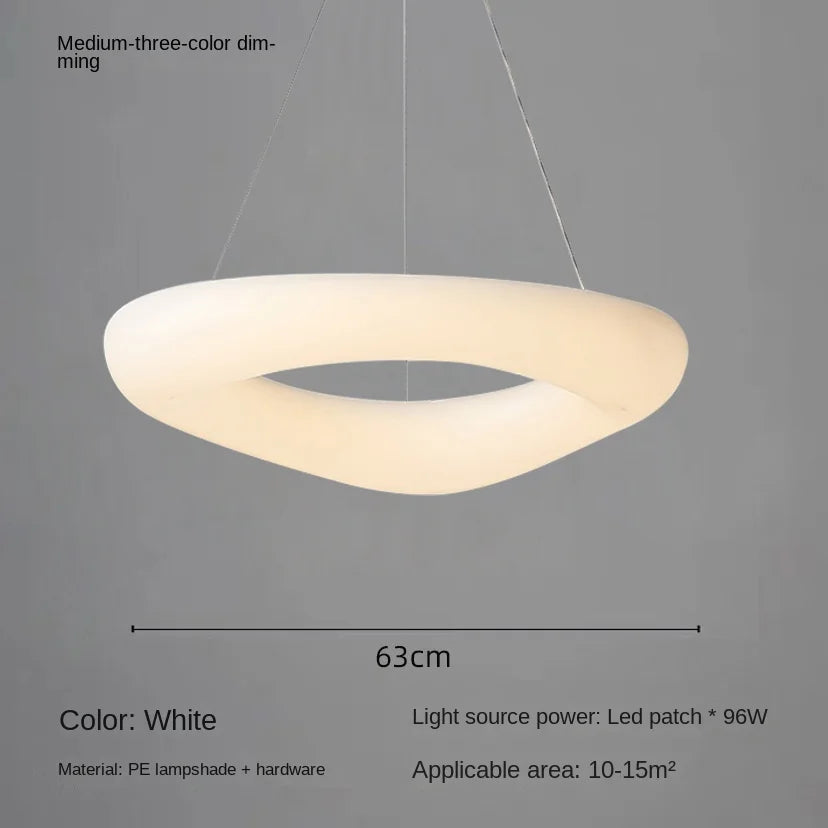 modern cloud-shaped LED ceiling light with remote control