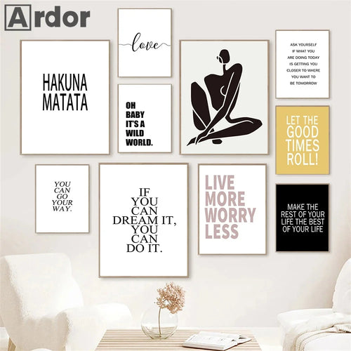 citations de motivation nordiques pour décoration murale et art - vue 3 sur 7