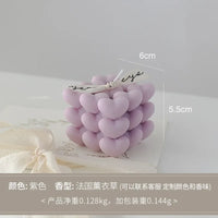 handmade scented heart-shaped aromatherapy candle