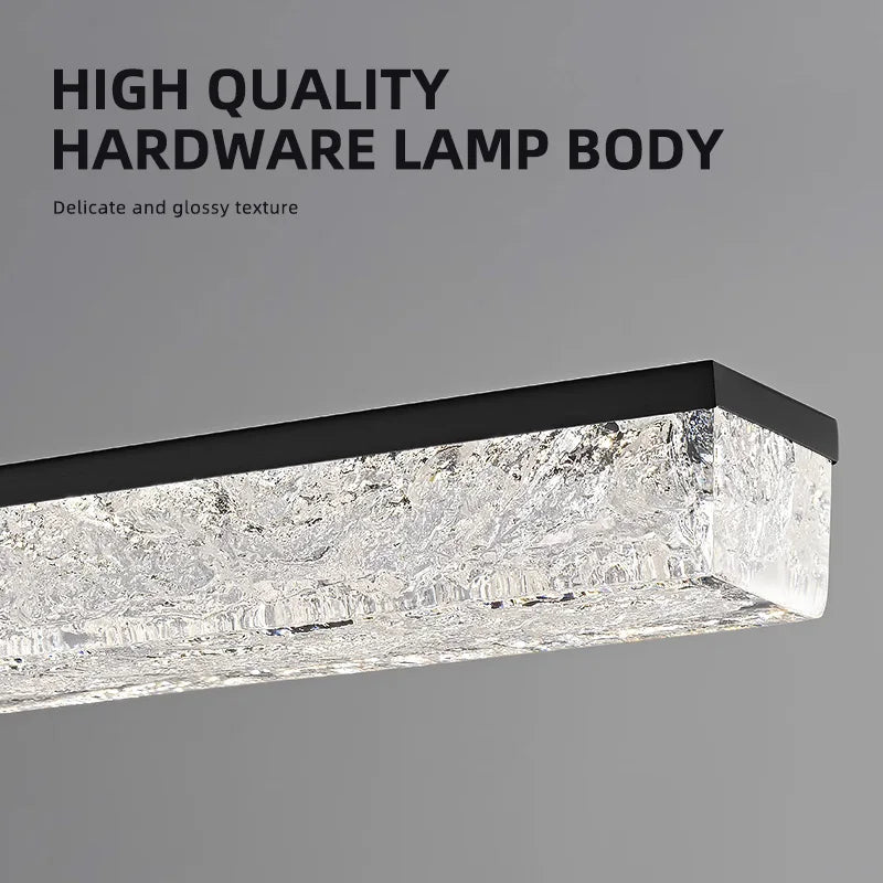 Italian design acrylic chandelier for modern and elegant spaces - vue 4 sur 9