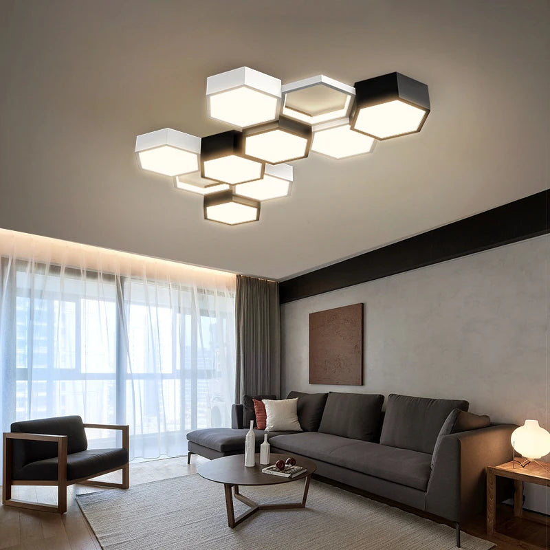 Modern ultra slim triangle ceiling light with elegant design for interiors