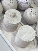 natural marble storage tank for candles decorative accessories